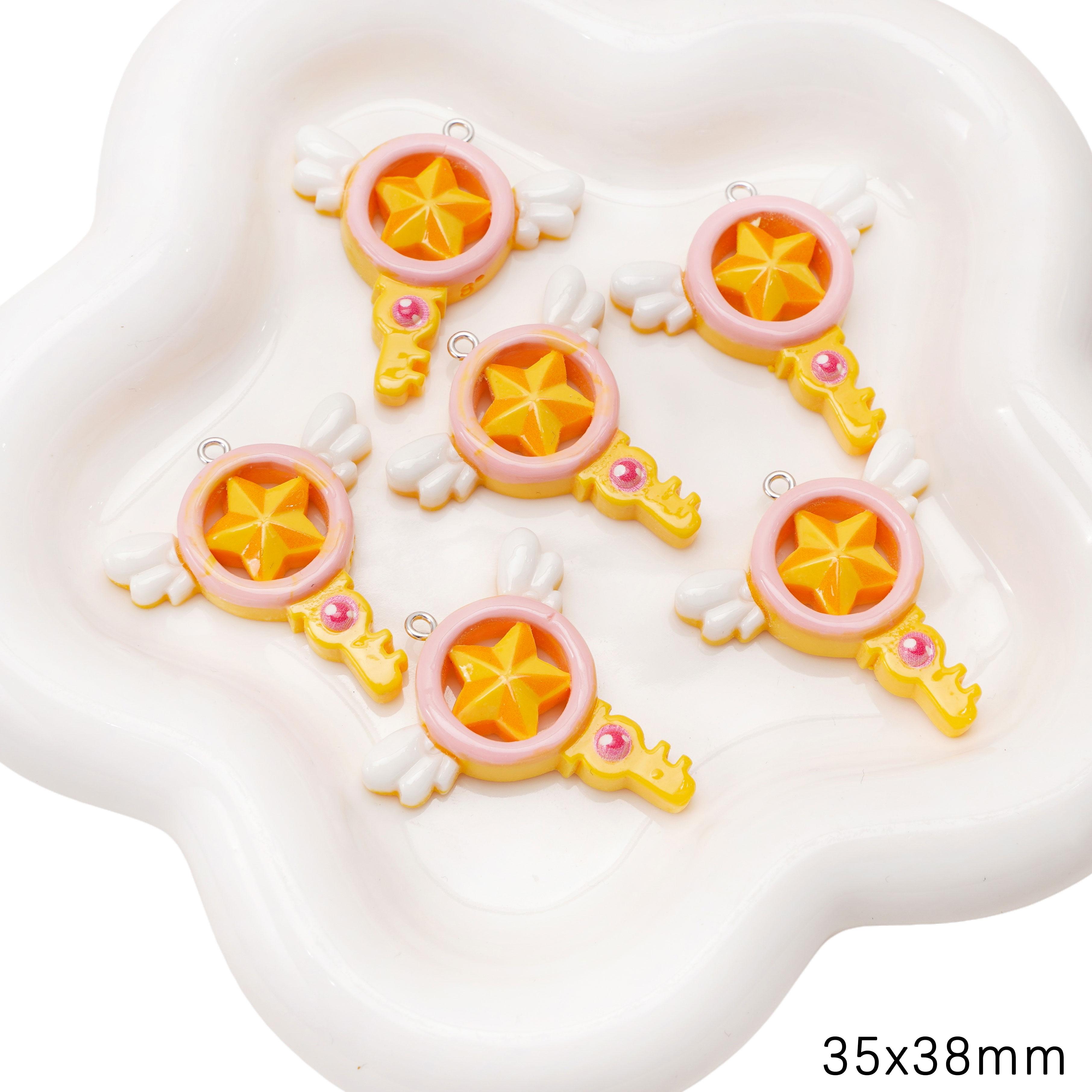 

Кулон из смолы Красивая девушка-воин для изготовления браслетов, ожерелий и ювелирных изделий своими руками Star Key