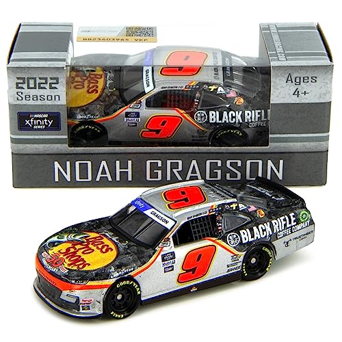 

Lionel Racing 1/64 Noah Gragson #9 Bass Pro Shops/Black Rifle Coffee/True Timber Chevrolet Camaro NASCAR Xfinity Series 2022 Kansas Lottery 300 Winner