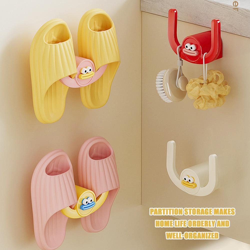 Wall-mounted Storage Slippers Rack Punch-free Shoe Storage Rack New Slippers Rack