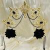 Heiligenscheine Kronen Marien Göttinnen Stirnband Göttinnen Kopfschmuck Kopfschmuck Tiaras Kronen Halloween Cosplay Hochzeitskostüm