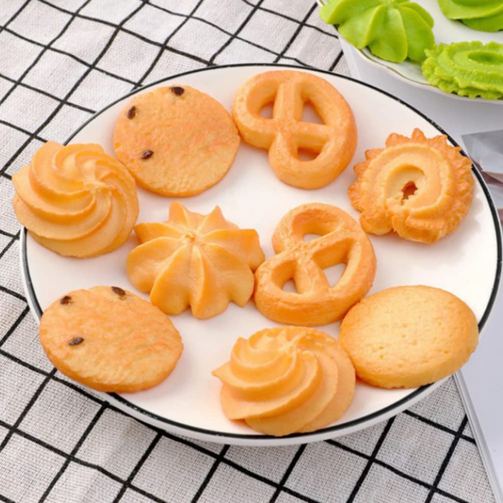 POPETPOP Cookie Food Biscuit Set of Perfect for Pretend Fruit and Promotional Photography and Brown Replicas, Models, 16, Play, School, Events, Shops,