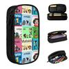 Mafalda Cartoon Pencil Cases Anime Pen Holder Bag Student Large Storage Office Gifts Pencilcases