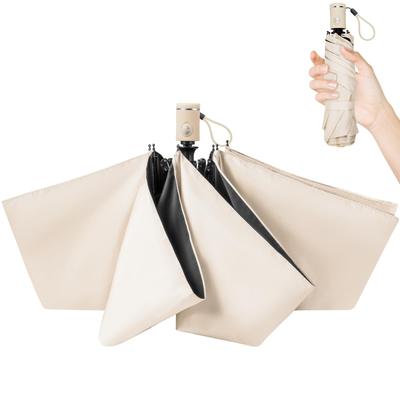 Folding Parasol Latest 310T Full Reinforced Suitable for Sun and Summer Shield UV Heat Cooling Windproof and Sun Automatic Day Includes Storage