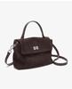 Women's Frosted Cowhide Large Capacity Crossbody Handbag - Autumn/Winter Fashion