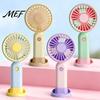 Handheld Fan with Phone Holder Portable Mini Fan, 3 Speed USB Rechargeable Personal Battery Operated Detachable Stand, Quiet Cooling for Travel