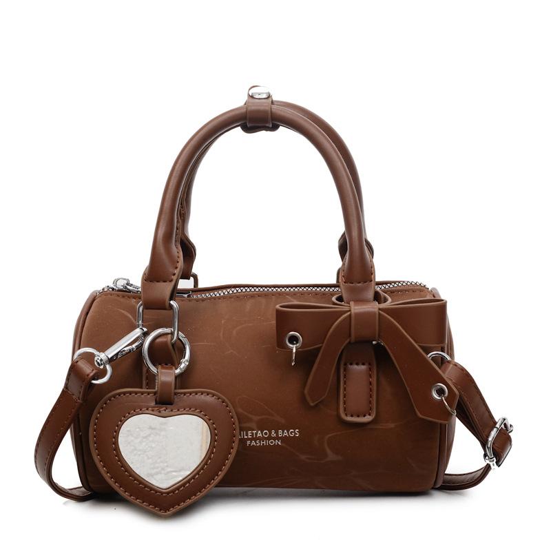 Handbag Women's 2025 New Trendy Fashion Bow Pillow Bag Super Fire Versatile Shoulder Bag Crossbody Cylinder Bag