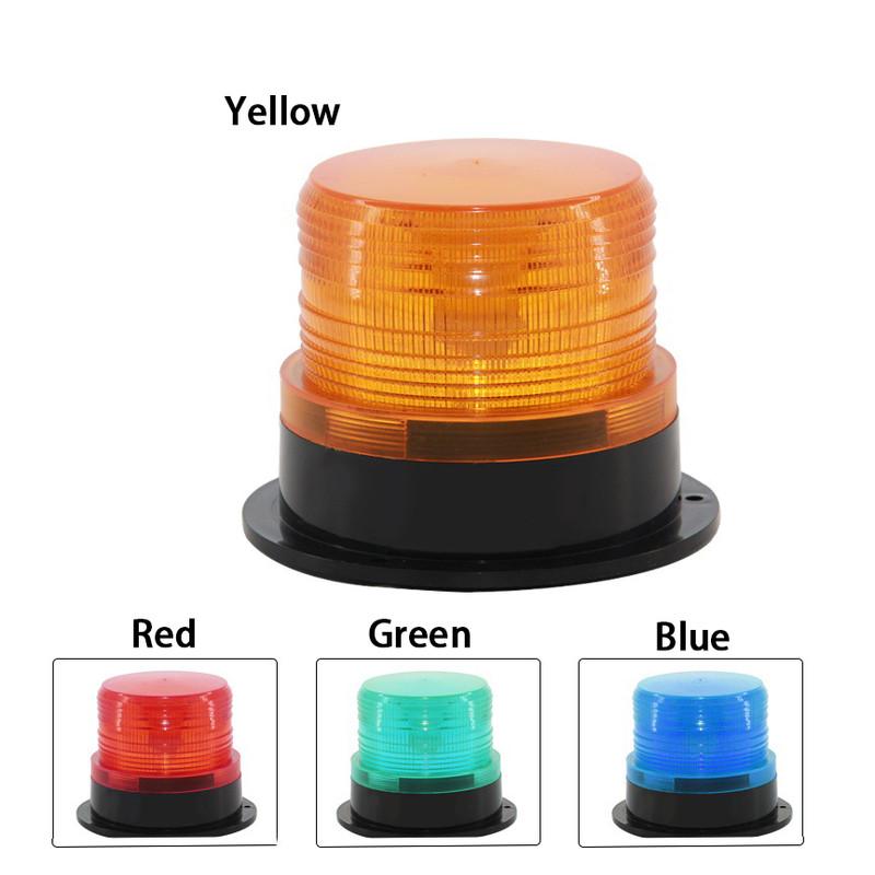 

12 В и 24 В светодиодный автомобильный грузовик, школьный автобус, предупреждение на крыше, мигающий маяк, стробоскоп, аварийное освещение, полицейские фонари, магнитное основание 12-24V жёлтый