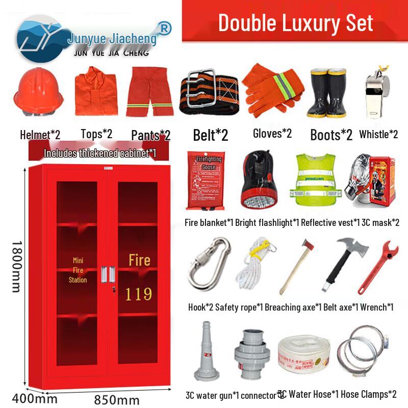 Miniature Fire Station & Emergency Equipment Cabinet