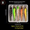5pcs/box Fishing Lure13.7g/10g Minnow Crankbait Wobblers 3D Eyes Perch Artificial Bait Pike Carp Bait Swim Bait Fishing Pesca