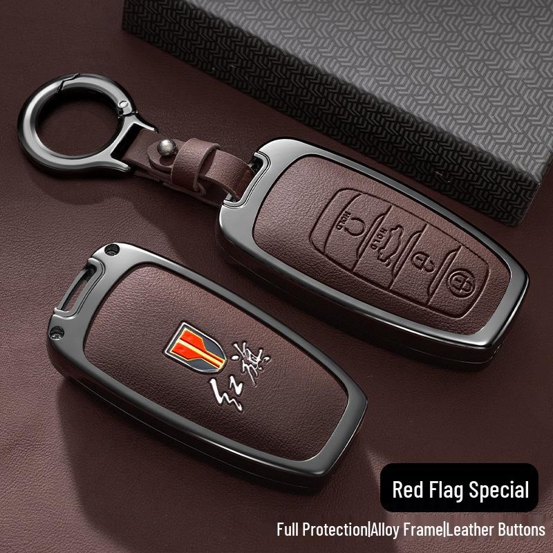Hongqi H5/E-HS9 Car Key Case: Drop-proof, Stylish, Unisex Protection Shell.