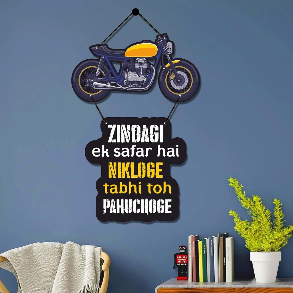 Dekoratives Wandbehang Holz Kunst Dekoration Artikel Für Zuhause | Büro (Bullet Bike),