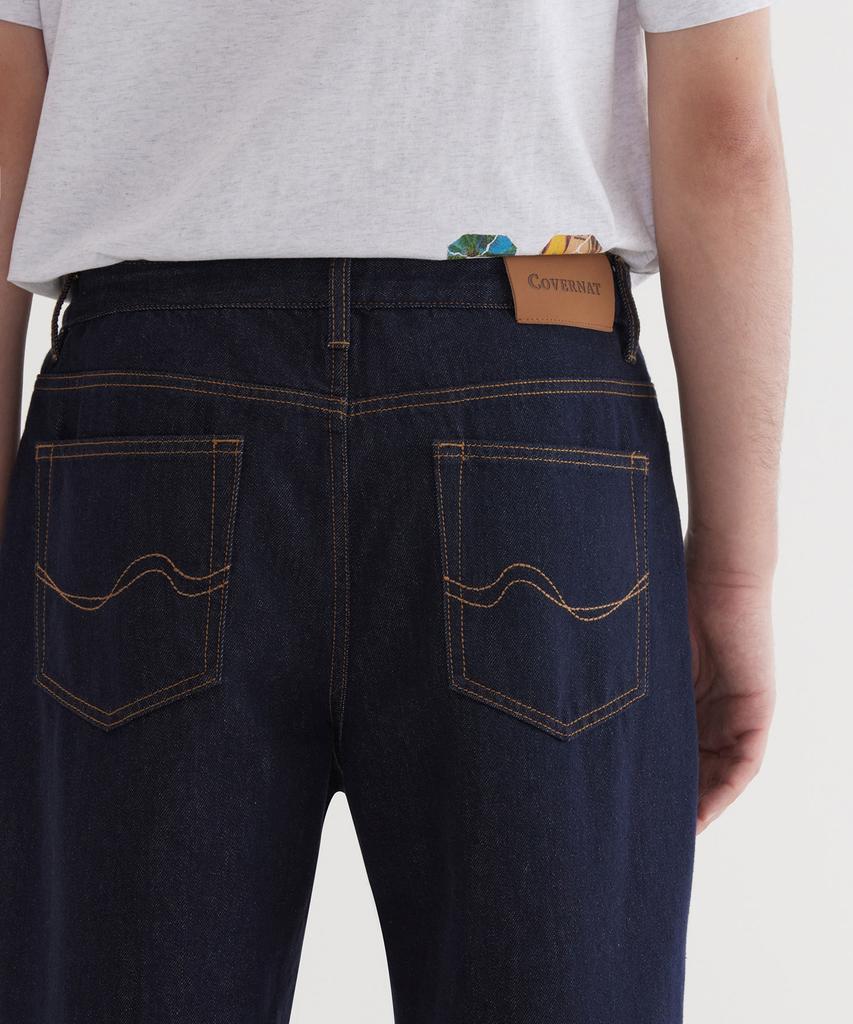 COVERNAT Regular Wash Denim Pants Indigo