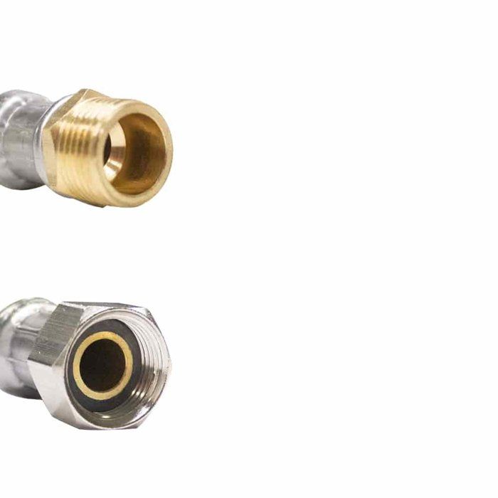 Tuyau flexible inox 1/2 pouce, raccordement eau potable