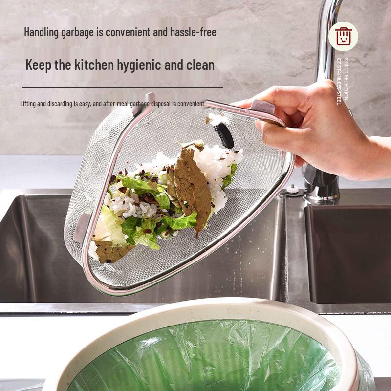 Stainless Steel Drain Basket: Triangle Rack for Fish Tanks, Dishwashing, and Fruit & Vegetable Washing