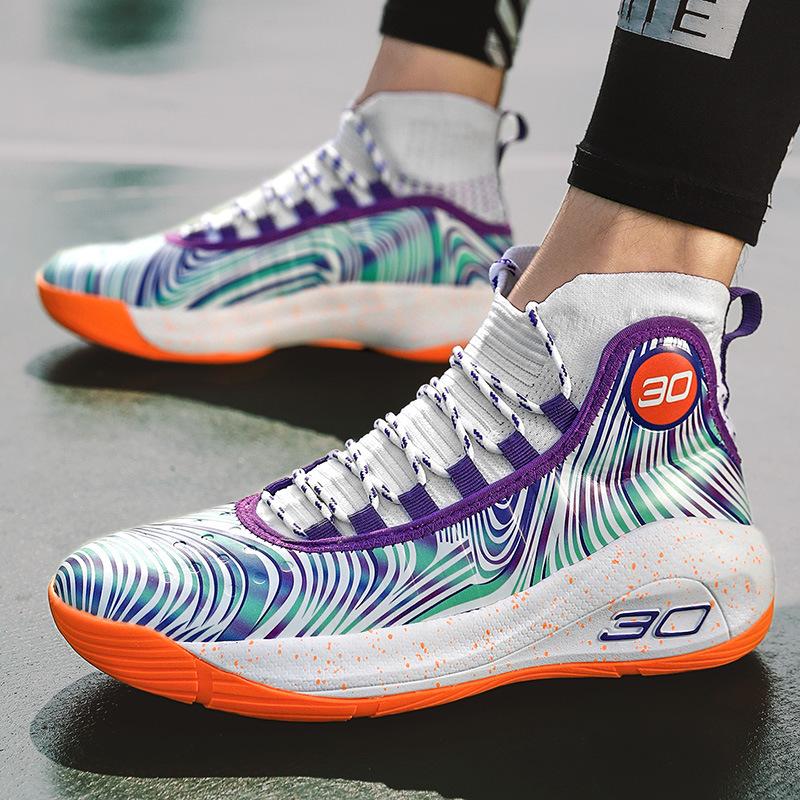 2025 new youth support shock absorption wear-resistant non-slip sports shoes men's fashion soft and comfortable basketball shoes