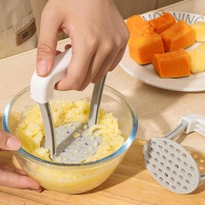 Manueller Kartoffelstampfer Kunststoff Gepresster Kartoffelstampfer Tragbares Küchenwerkzeug für Babys Obst, Banane, Backen Bestseller