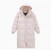 Down jacket men's and women's super long over-knee thickened winter new couple loose Chinese play white duck down jacket