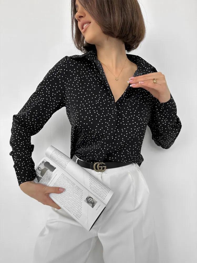 European-American Slim Fit Long-Sleeved Shirt: Elegant & Modern