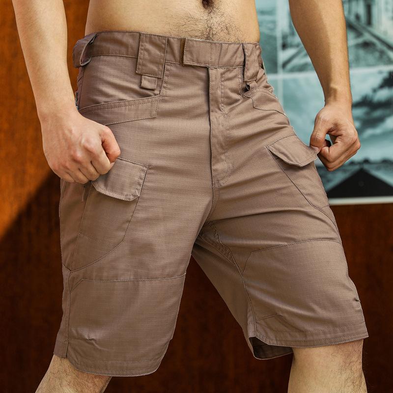 

Мужские городские шорты для активного отдыха, водонепроницаемые износостойкие шорты-карго, быстросохнущие, с несколькими карманами, большие размеры, походные брюки 4XL коричневый