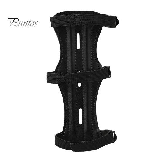 Archery Arm Guard Adjustable Protection Portable Ultra Light Bow Protector Weight Faux Leather for Hunting Fine Workmanship