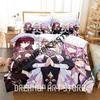 3D Print Elysia Honkai Impact 3rd Bedding Set Single Twin Full Queen King Size Bed Set Adult Bedroom Duvetcover Sets Anime
