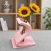 Bedroom Desk Accessory 3D Printed Curved Flower Arrangement Stand Minimalist Holder Ornament Decorative Home Accent Creative Artistic Table