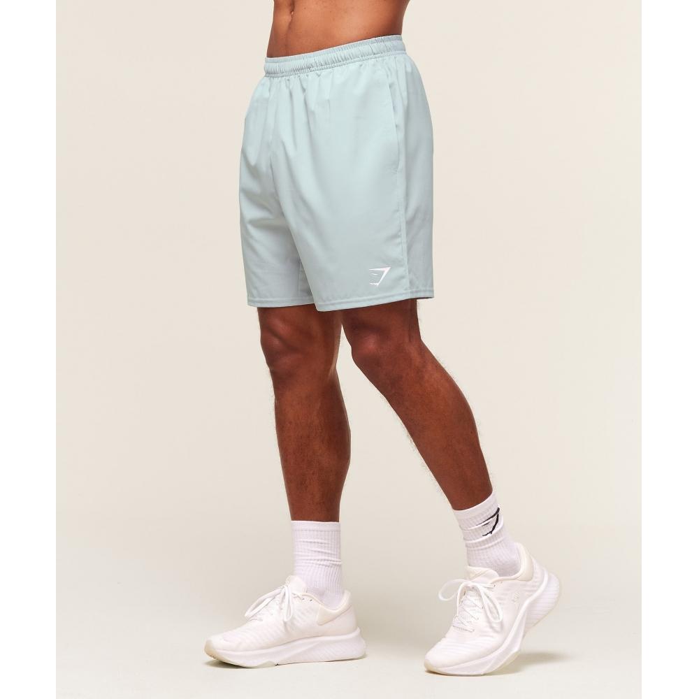 Gymshark Arrival 7  Shorts Smoke Blue A2a1l Udr3