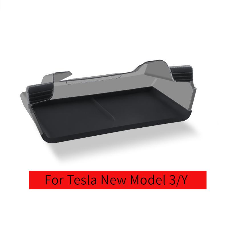 For Tesla Model 3/Y  New Model 3/Y  2025  Under Screen Storage Box Central Control Hidden Storage Organizer Tray Car Accessories