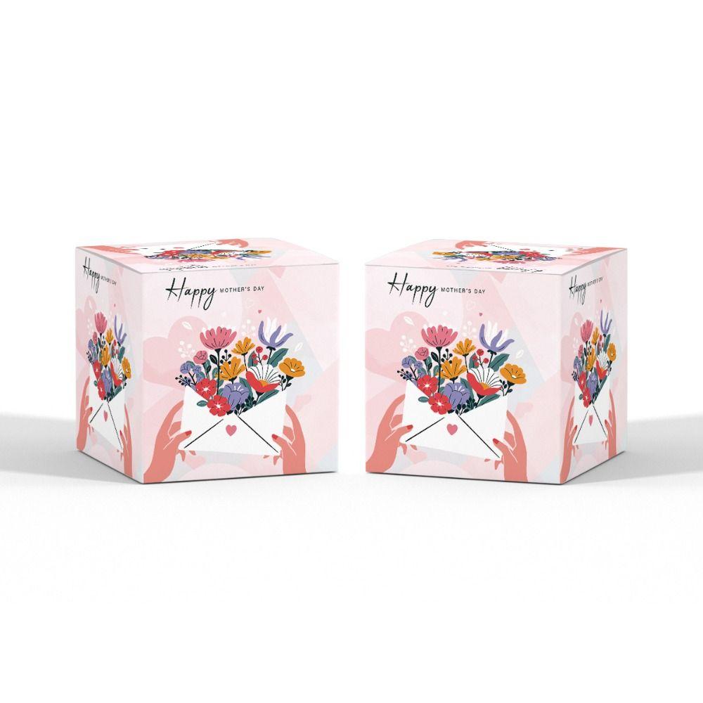 12pcs Colorful Snack Candy Boxes Cartoon Cookie Box Mother's Day Gift Boxes  Birthday Supplies