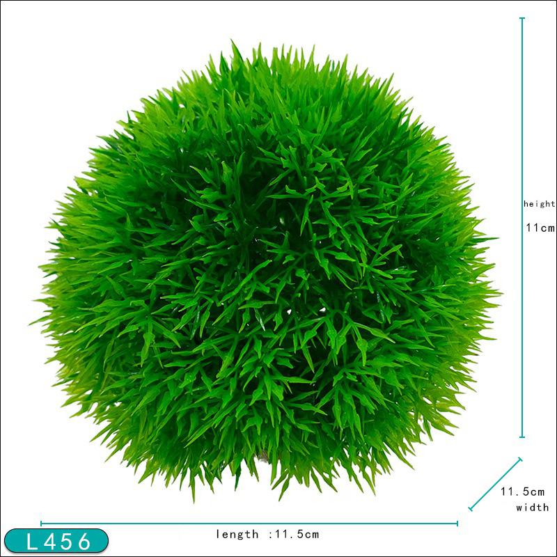 Micro Landscape Sand Table Home Decoration Grass Ball Ornaments Ecological Tank Aquascape Plastic Fake Aquatic Simulation Plants
