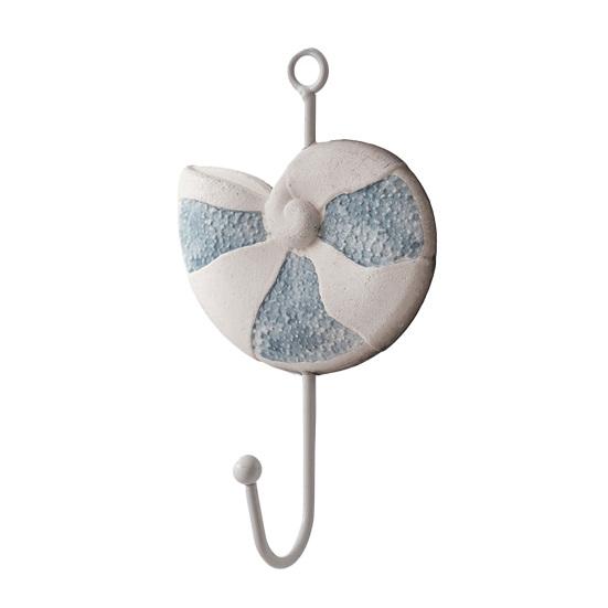 Wooden Wall Hook, Mediterranean Style Decorative Coat Hook, Sturdy Durable Wall Hanger for Home Decor Keys Umbrellas Scarves