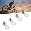 2 Pairs Bike Missing Link Alloy Steel Smoothing Edge Polished High Strength 10 Speed Quick Link for Repair Replacement