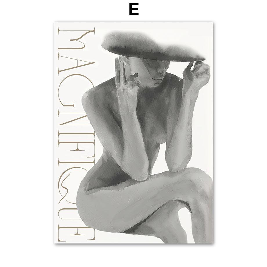 Abstract Fashion Girl Fruits Flower Line Picasso Posters And Prints Wall Art Canvas Painting For Living Room Decorative Pictures