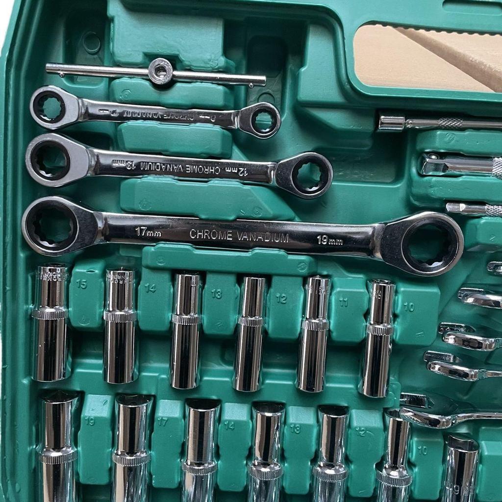 216-Piece Socket and Wrench Set for Auto Repair