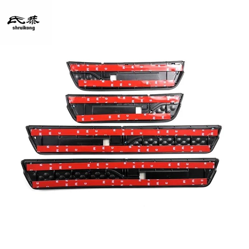 4PCS/Lot ABS Stainless Steel Door Sill Pedal Scuff Plate Cover for 2017- Honda CR-V CRV CR V Car Accessories