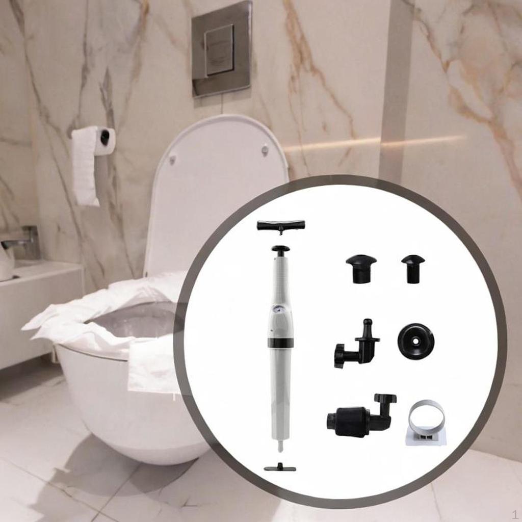 Air Plunger, Toilet , High Pressure Drain Plumb Sink for Floor Bathrooms Bathtub