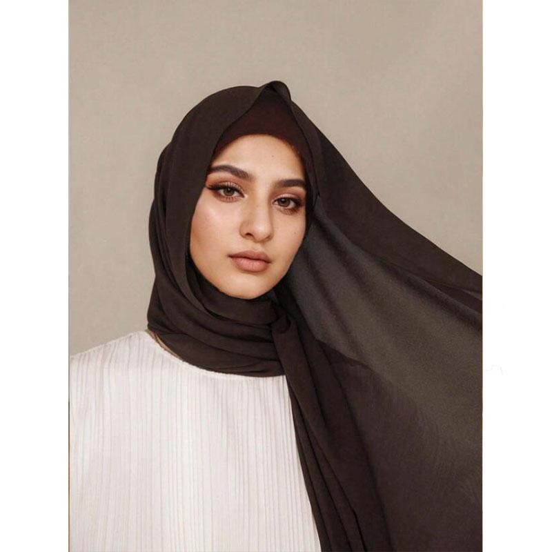 2Pcs Undercap Chiffon Hijab Scarf Set Thin Elastic Tube Head Cover Elegant Soft Cozy Breathable Sunscreen Bandana Combination