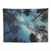 Galaxy Forest Starry Tapestry Bohemian Wall Hanging Decor with Vibrant Milky Way & Tree Silhouette Design Perfect for Bedroom