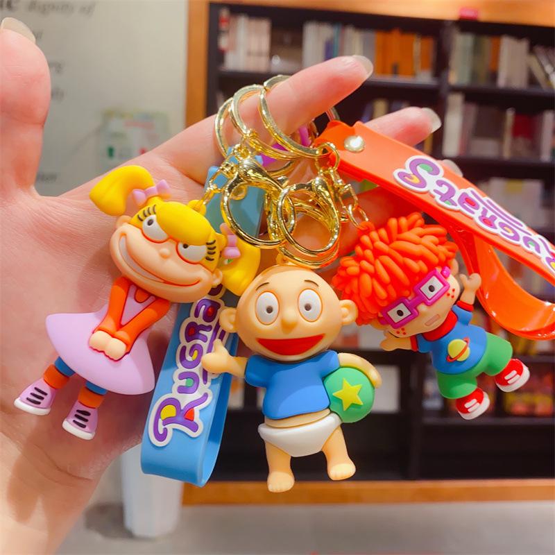 Neuer Cartoon Unartiger Soldat Schlüsselanhänger Neue Niedliche Silikonpuppe Taschenanhänger Auto Schlüsselanhänger