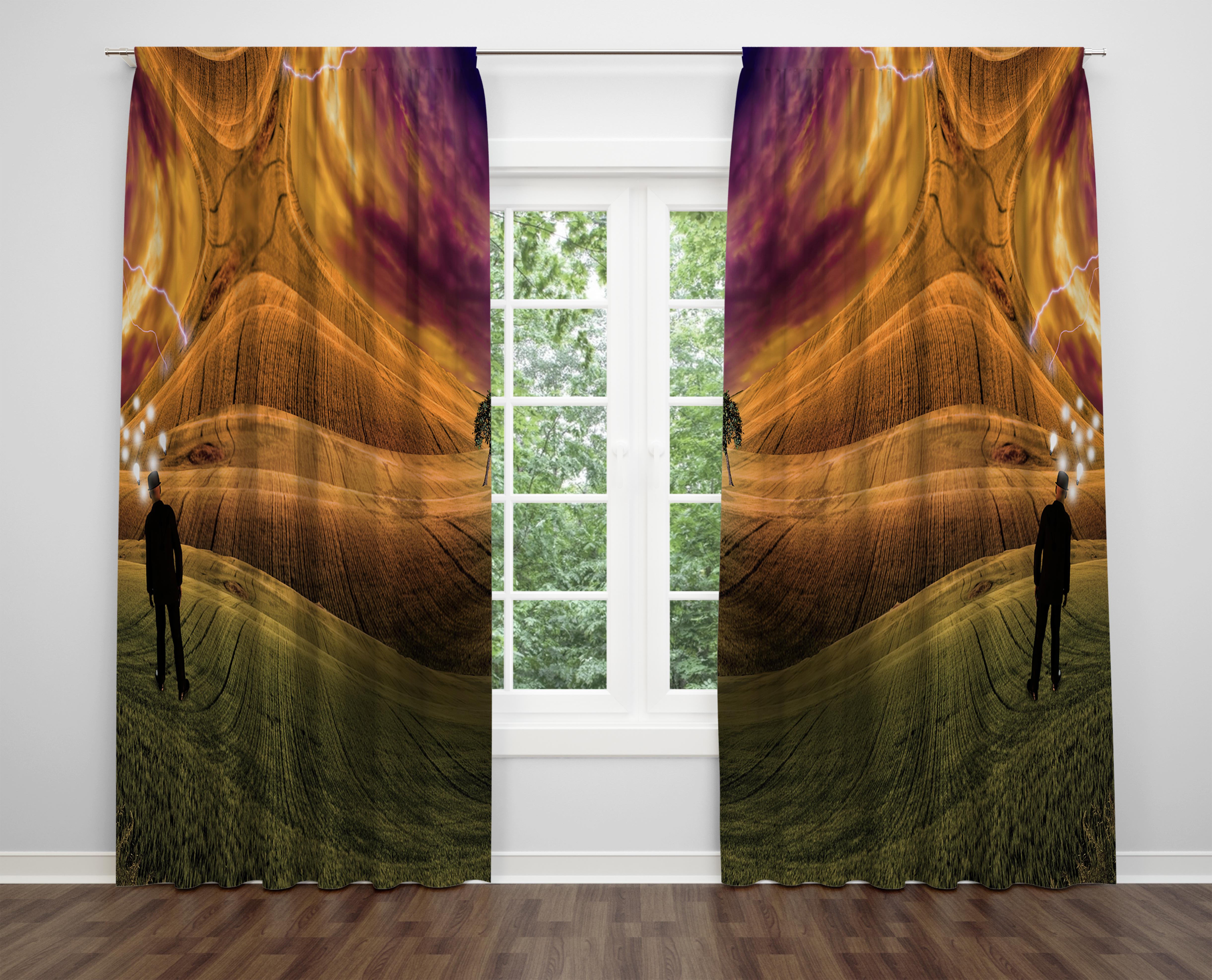 

Декоративний дизайн, високоякісна бавовняна тканина, ви можете вибрати одну або подвійну фіранку з крила 1 piece різнокольоровий