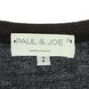 PAUL&JOE Long Sleeve V Neck Cardigan 2 Black Women Used