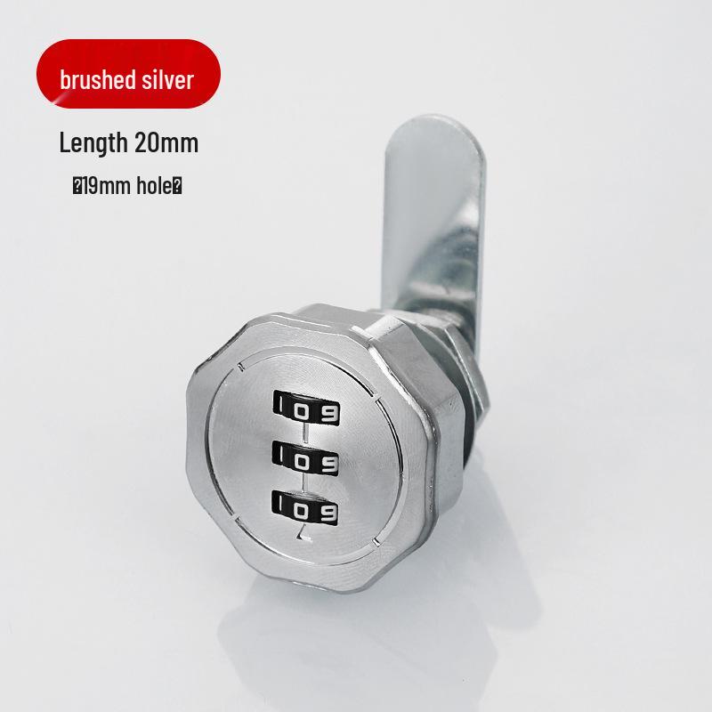 Zinc Alloy Cabinet Drawer & Wardrobe Cam Lock - Anti-theft Combination Lock for Doors & Furniture.