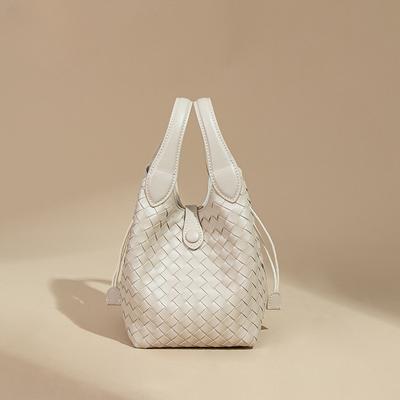 Eimertasche Modische gewebte Damenhandtasche Schlichte und vielseitige Handtasche Umhängetasche