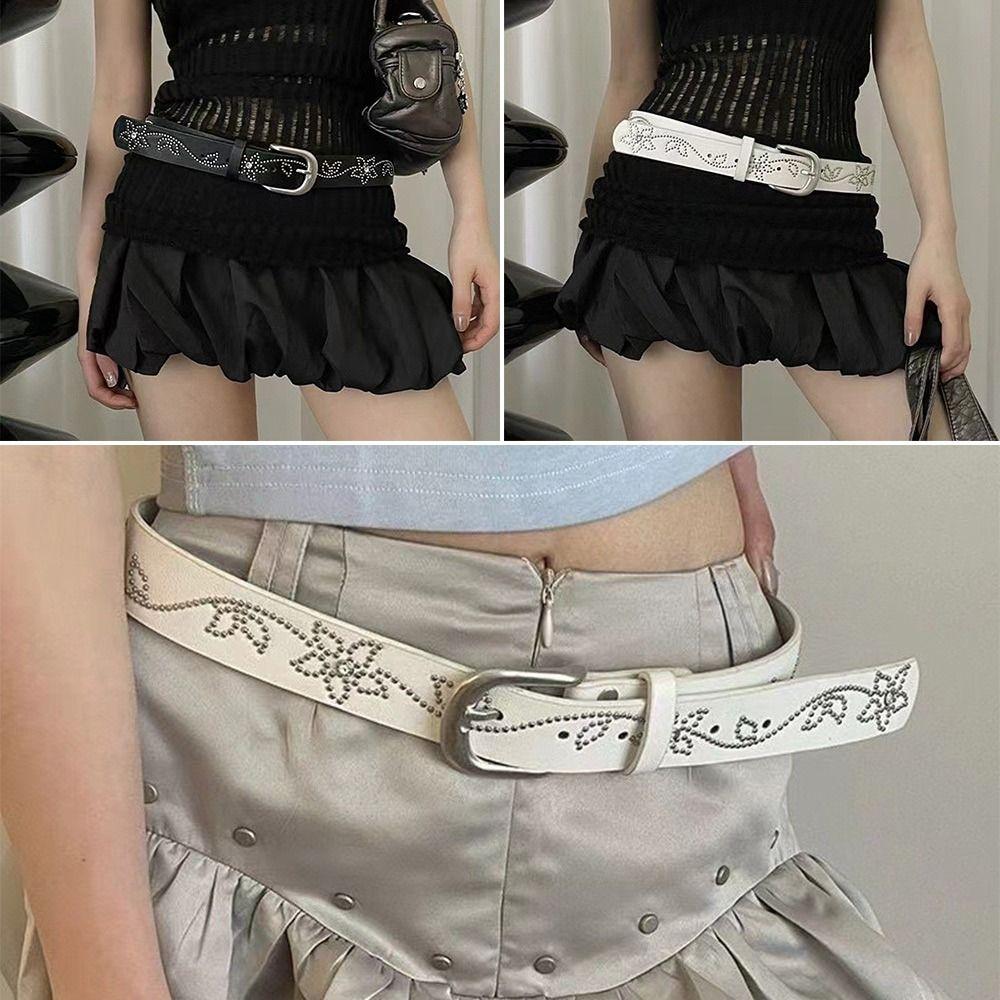 Curea din piele PU Curea din piele Personalizată Hiphop Curea pentru blugi Lanț nou de talie