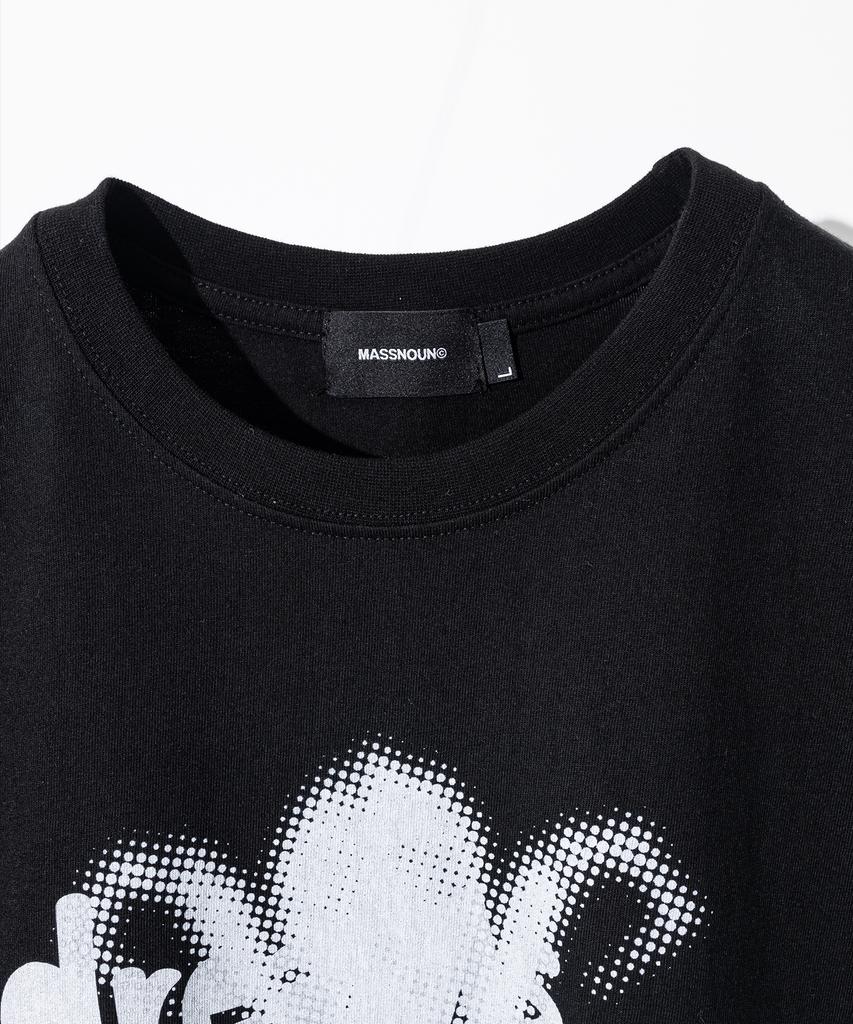 MASSNOUN Spider Real Oversized Short Sleeve T-Shirt Msfts001-Bk