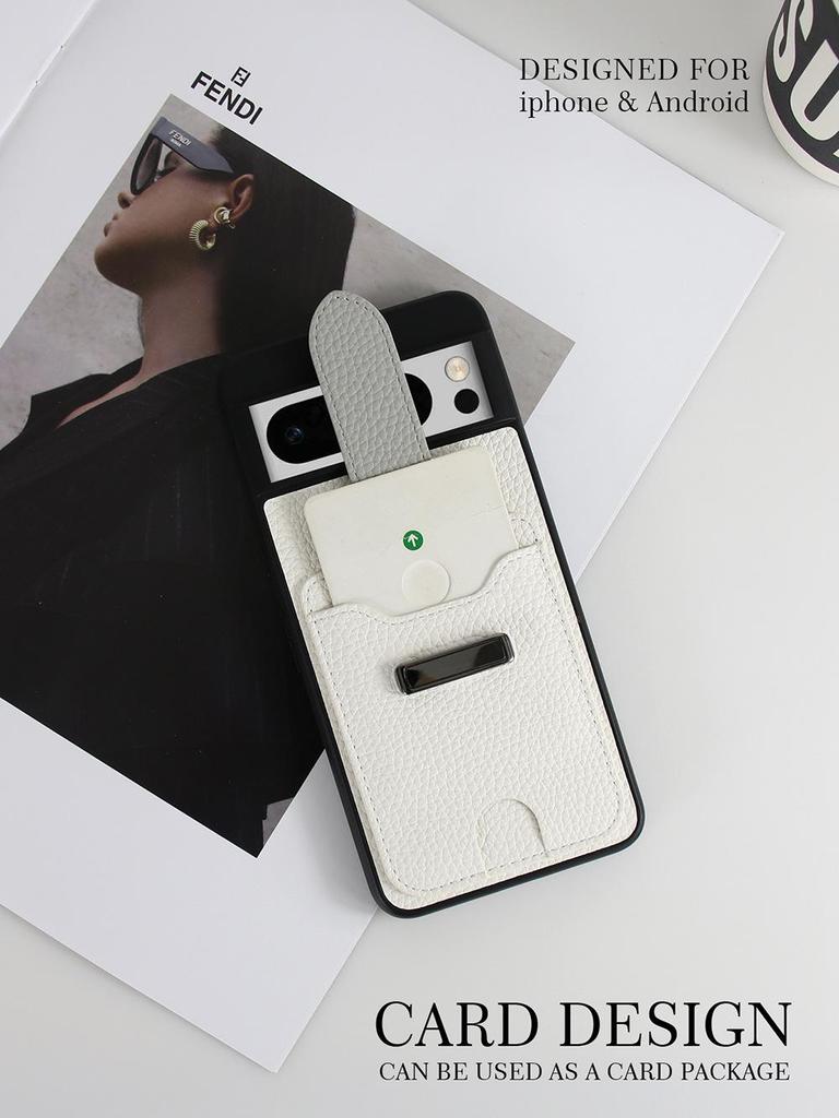 Universal Leather Anti-Fall Phone Case for Google Pixel 6/7/8 Pro & Samsung Galaxy A53 with Card Slot