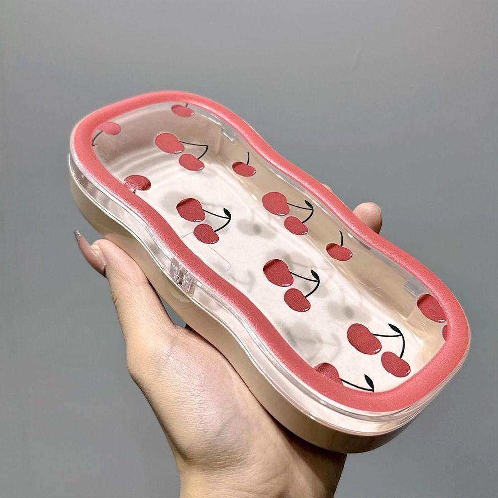 Pink Bow Glasses Case Cherry Eyewear Holder Fashion Eyeglass Case  for Sunglasses Reading Glasses