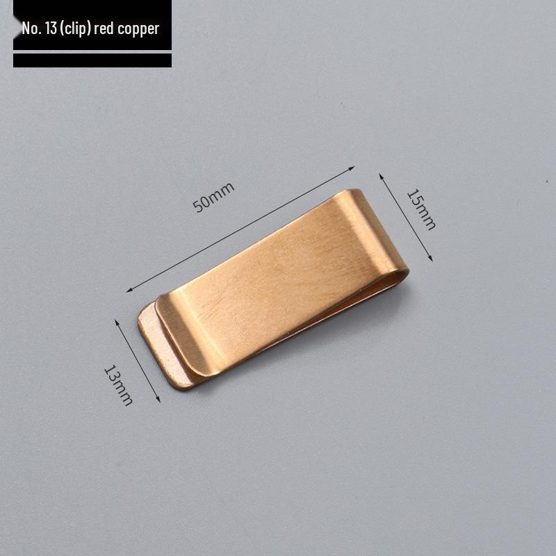 Retro Pen Clip Bill Notebook Accessory - Multi-purpose Stationery Office Supplies with Custom Logo Print