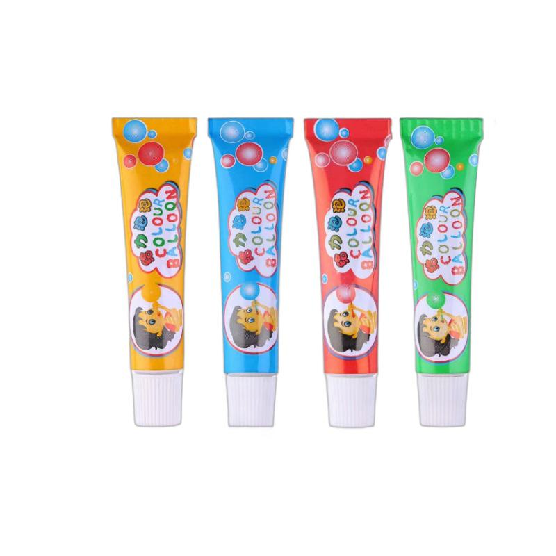 Colorful Cartoon Blowable Glue Balloon - Children's Bubble Toy