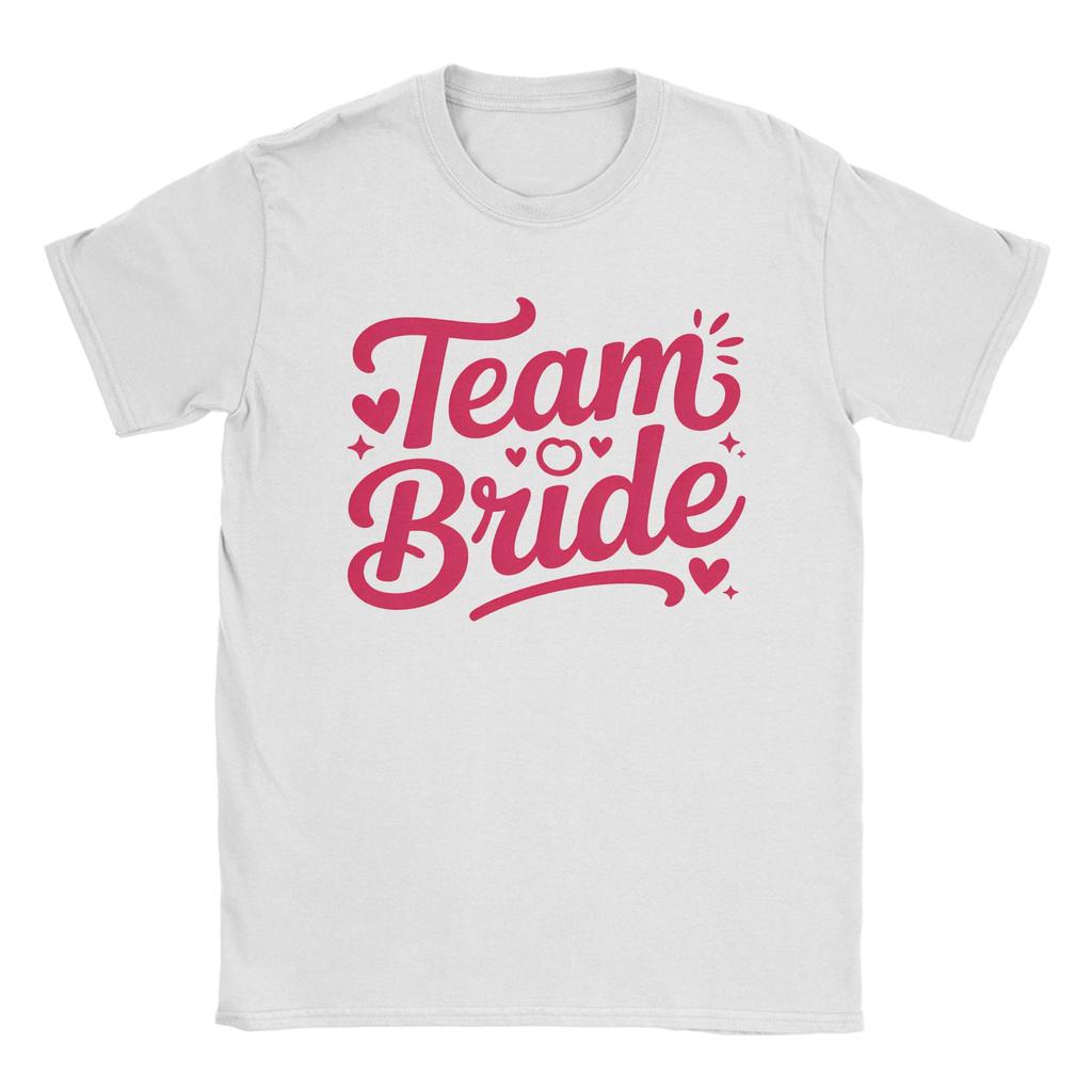 Vintage TShirt Summer Hearts Bride Bachelorette Party Team Wedding Hippie TShirts 100 Cotton Design Short Sleeve Tees